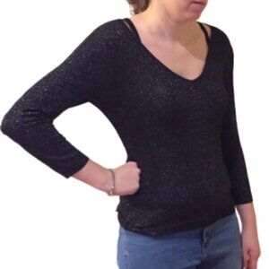 Metro 7 black silver 3/4 sleeve